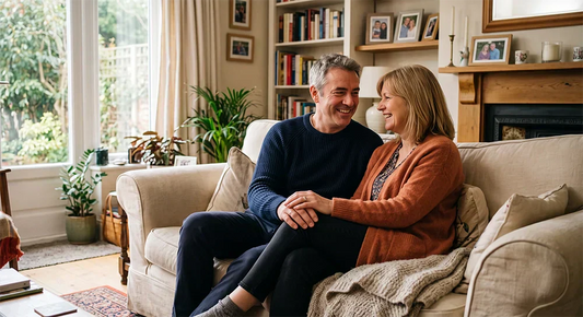 Christian husband encouraging his wife during a difficult season