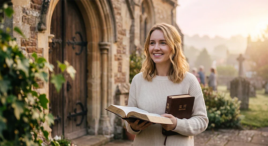 Christian seeking God's wisdom through prayer and Scripture