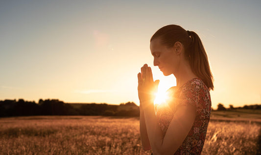 Christian believer finding hope and healing through prayer during a difficult season