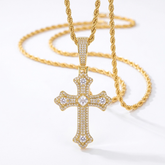“Anchor” Classic Cross Pendant Necklace