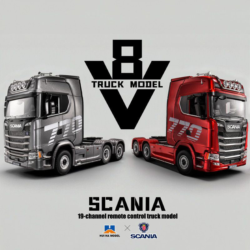 SCANIA RC Heavy-Duty Truck Tractor – 1/14 Scale High-End Remote Control Semi Truck Model for Kids & Collectors