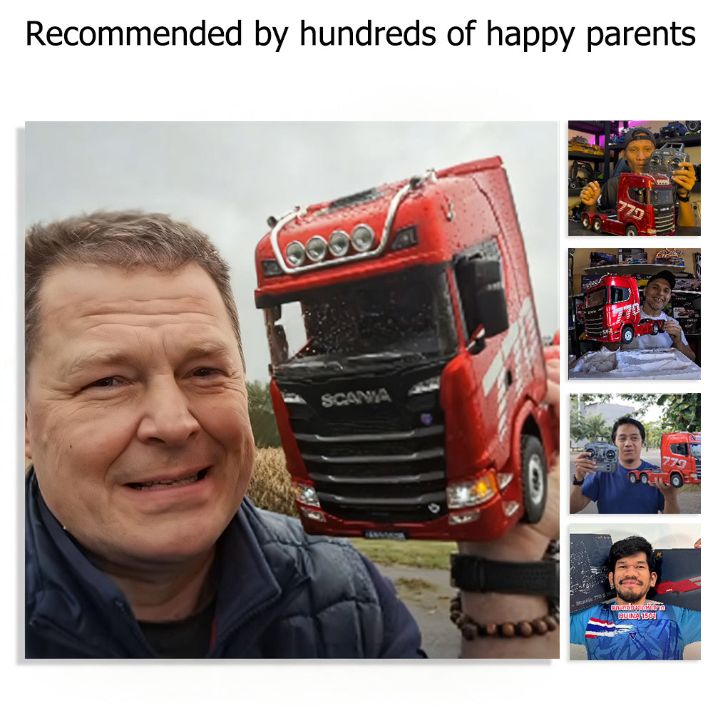 SCANIA RC Heavy-Duty Truck Tractor – 1/14 Scale High-End Remote Control Semi Truck Model for Kids & Collectors