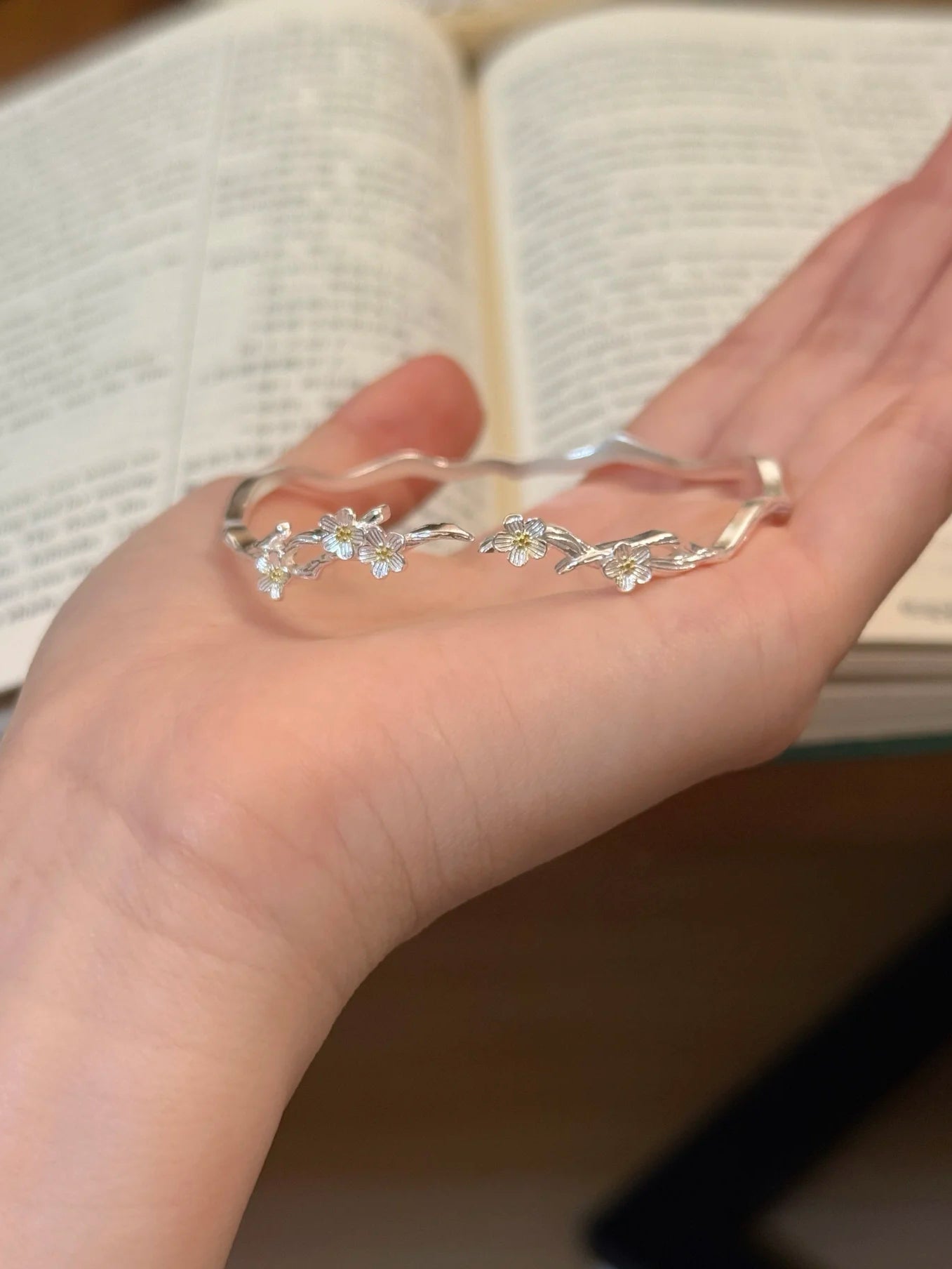 S925 Silver Lucky Flower and Wealth Tree Bracelet