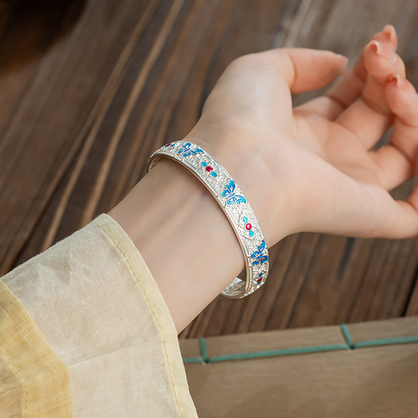 Harmony Bangle - Feng Shui Blessed Sterling Silver Bracelet for Luck & Protection