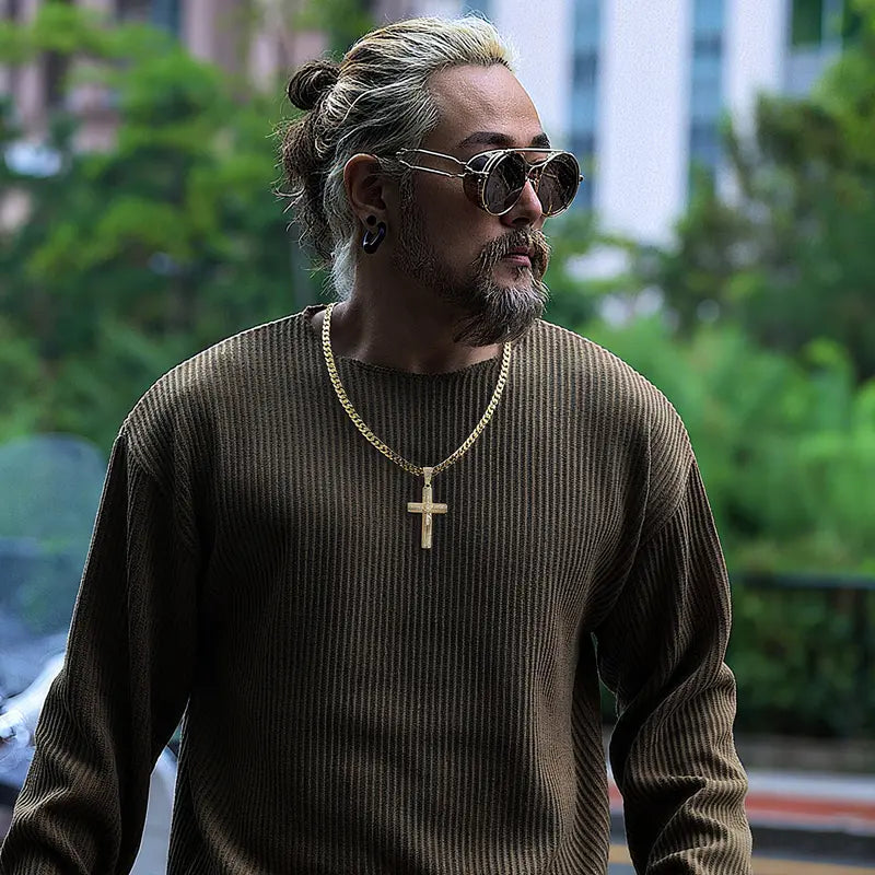 14K Gold-Plated Cross Necklace