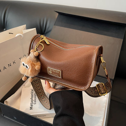 The Milano Luxe Crossbody: Wide-Strap Pillow Bag for Elegant Outings