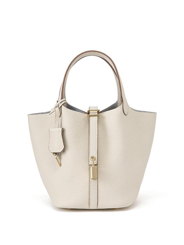 Women’s Fashionable Cowhide Handbag with Pouch – Versatile & Trendy for Daily Use