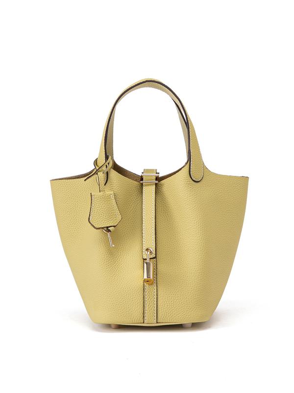 Women’s Fashionable Cowhide Handbag with Pouch – Versatile & Trendy for Daily Use