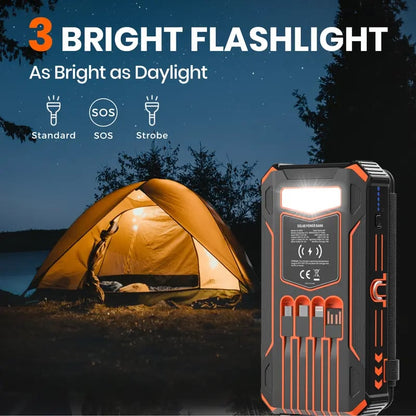 ⚡Outdoor Foldable Solar Large Capacity Charger Mobile Power Bank