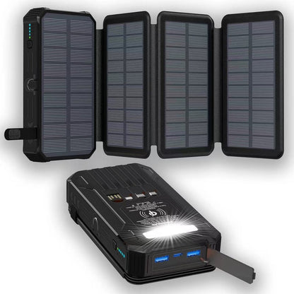 ⚡Outdoor Foldable Solar Large Capacity Charger Mobile Power Bank