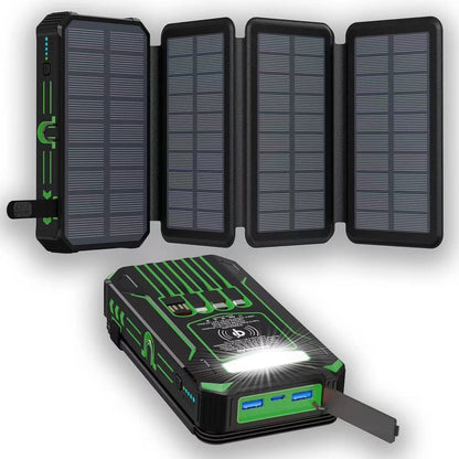 ⚡Outdoor Foldable Solar Large Capacity Charger Mobile Power Bank