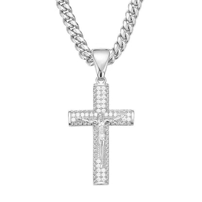 14K GOLD-PLATED FAITH CROSS NECKLACE