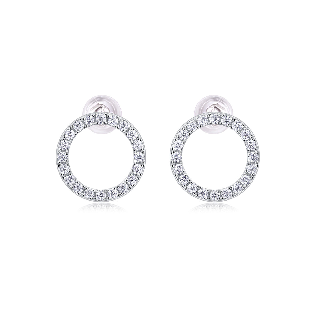 Explore Diamond Set Moissanite Silver Earrings Luxury Fashion Diamond Earring Stud Earrings