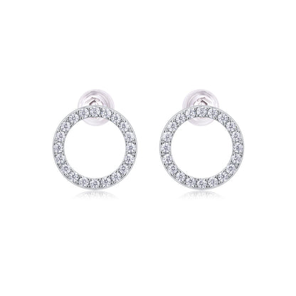 Explore Diamond Set Moissanite Silver Earrings Luxury Fashion Diamond Earring Stud Earrings