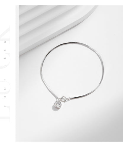 S925 Sterling Silver Blade Snake Bone Bracelet New European And American Style