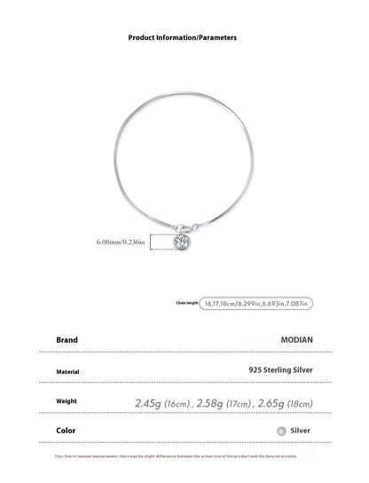 S925 Sterling Silver Blade Snake Bone Bracelet New European And American Style