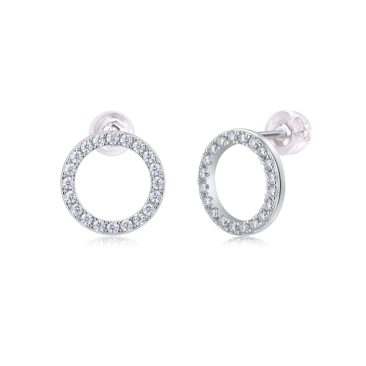 Explore Diamond Set Moissanite Silver Earrings Luxury Fashion Diamond Earring Stud Earrings