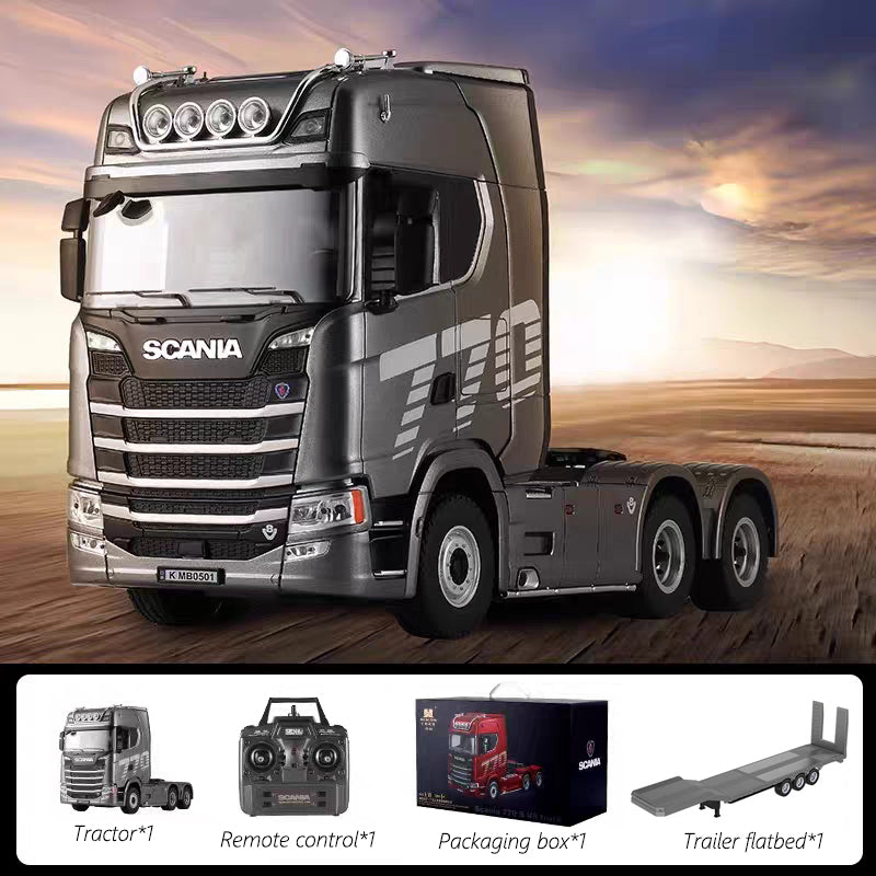 SCANIA RC Heavy-Duty Truck Tractor – 1/14 Scale High-End Remote Control Semi Truck Model for Kids & Collectors