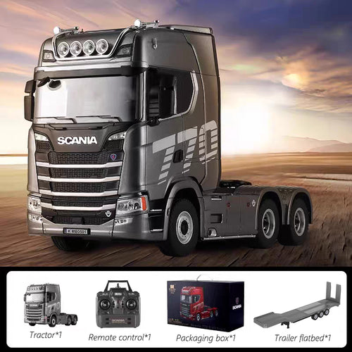 SCANIA RC Heavy-Duty Truck Tractor – 1/14 Scale High-End Remote Control Semi Truck Model for Kids & Collectors