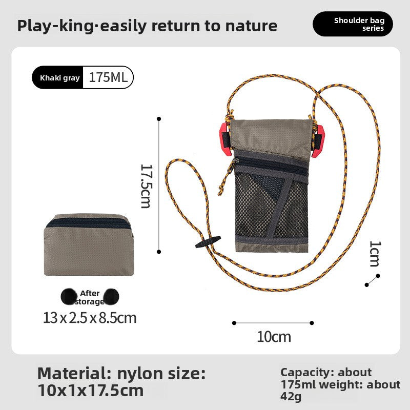 Ultra-Light Waterproof Hiking Bag - Folding Nylon Crossbody Phone Pouch